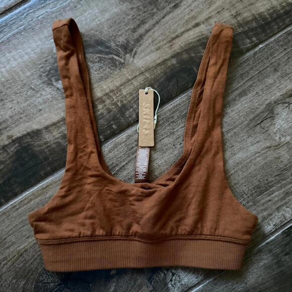 SKIMS Sleep Collection Bralette, Copper, XXS (NWT) - Picture 6 of 8